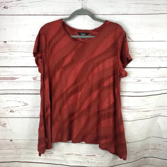 *3/$18*Simply Vera Vera Wang Texture Tee - Picture 2 of 8